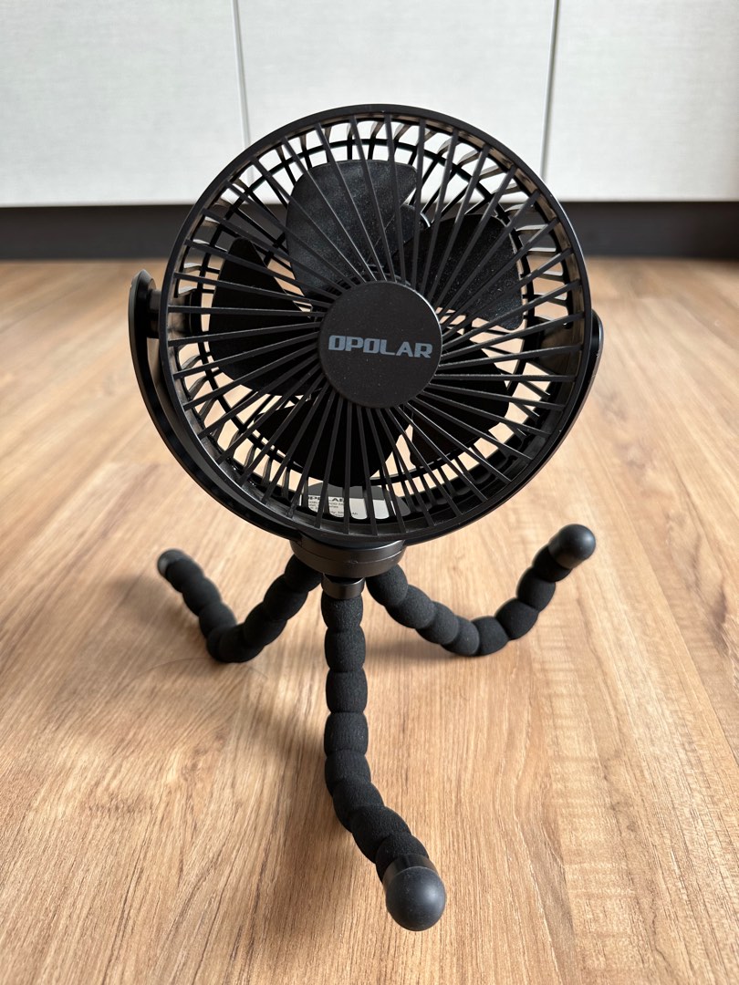 Opolar 5000 mAh rechargeable flexible tripod fan, Furniture & Home Living, Lighting & Fans, Fans