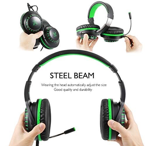 Pacrate Gaming Headset for PS5 Playstation Switch XBOX One Headset