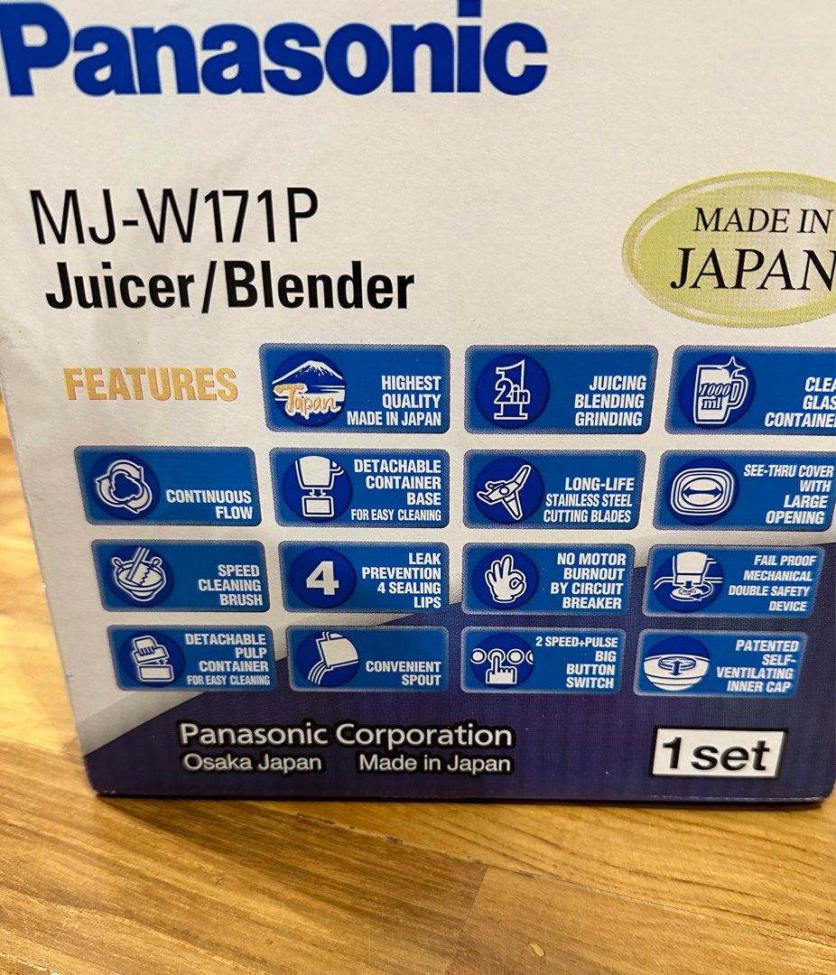 Panasonic Juicer & Blender (Made in Japan), TV & Home Appliances
