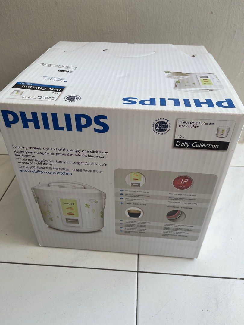 Philips Daily Collection Rice Cooker HD301 I, TV & Home Appliances
