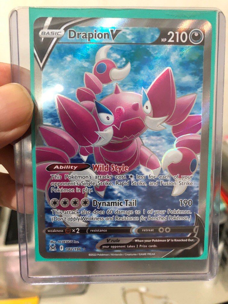 drapion pokemon card value [s4] Drapion V (S4) 107/100〈SR〉 main image 1