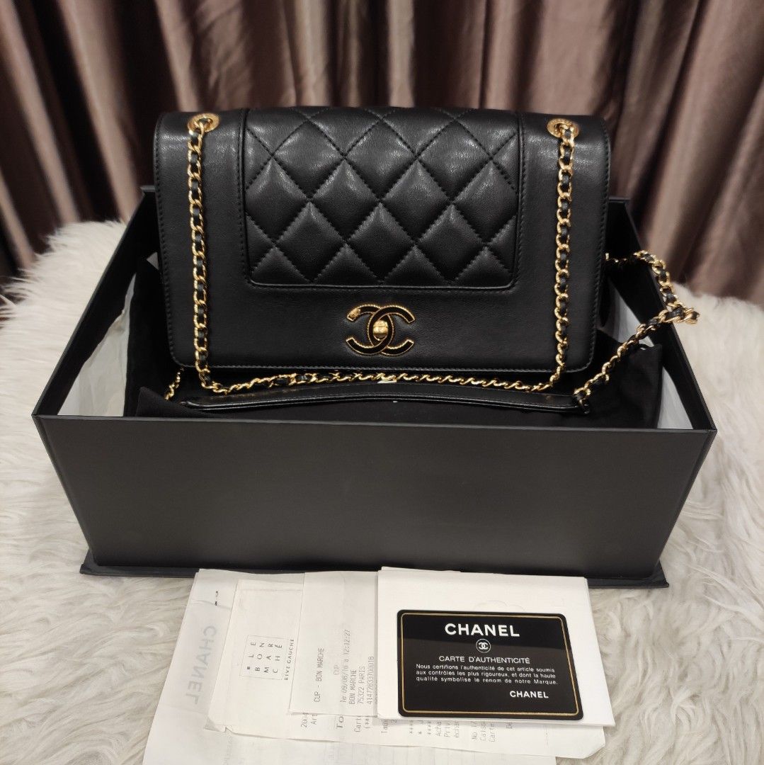 Preloved Chanel Lambskin Flap Bag. Serial 23., Luxury, Bags