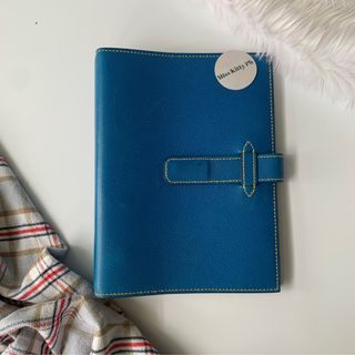 Preowned authentic Hermes Calfskin Leather Agenda Organizer Planner GM Size