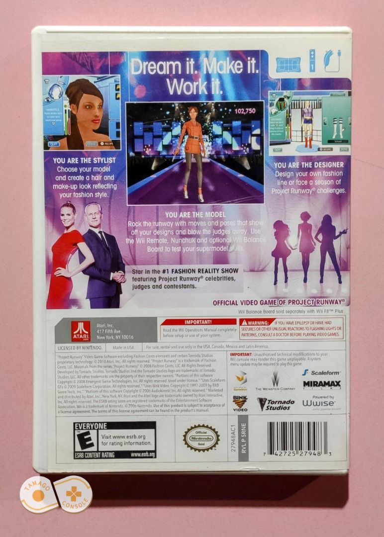 Project runway top wii game