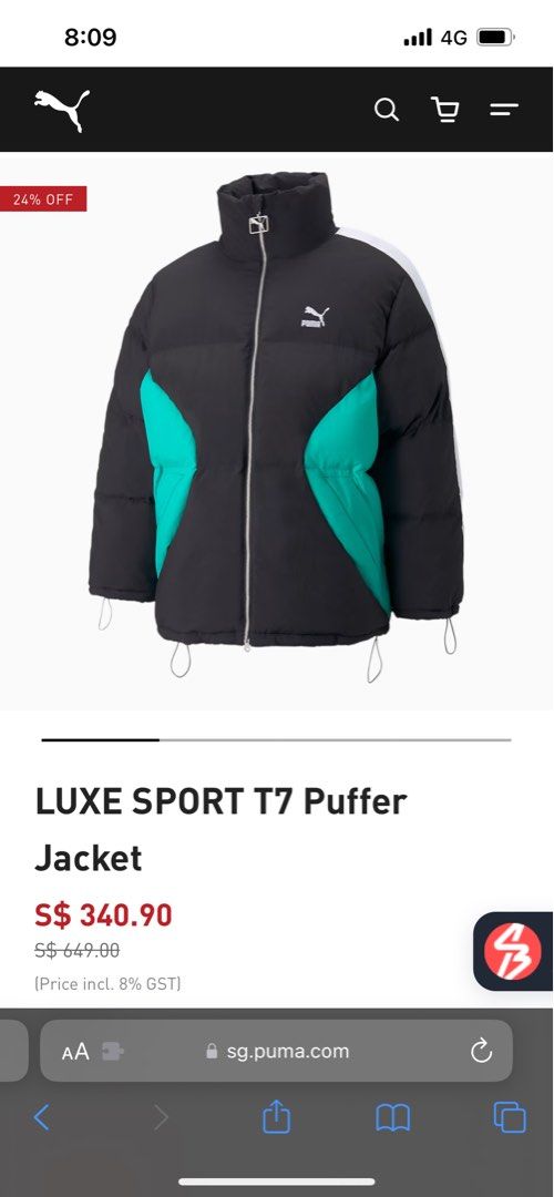 Puma best sale luxe jacket