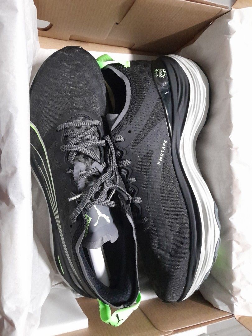 Puma running shoes green online
