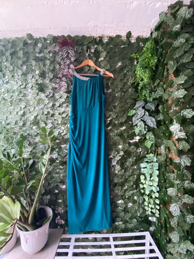 Ralph Lauren Emerald Green Long Gown Women s Fashion Dresses
