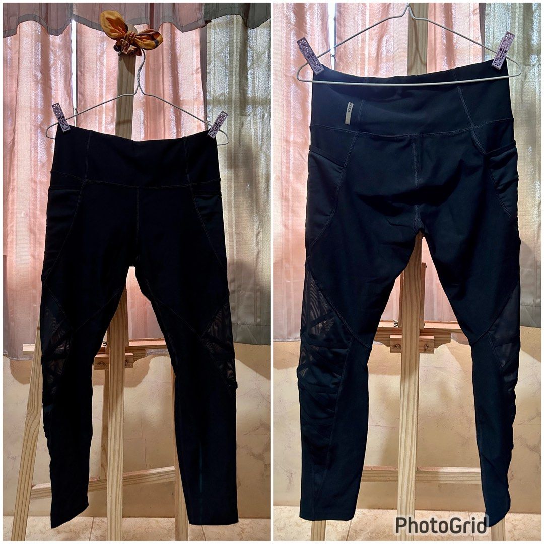 RBX Black Leggings with Mesh Pattern, Women's Fashion, Activewear on  Carousell