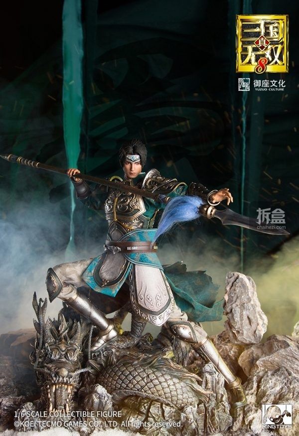 全新啡盒未開現貨>RINGTOYS《真‧三國無雙8》系列：趙雲1:6 可動人偶