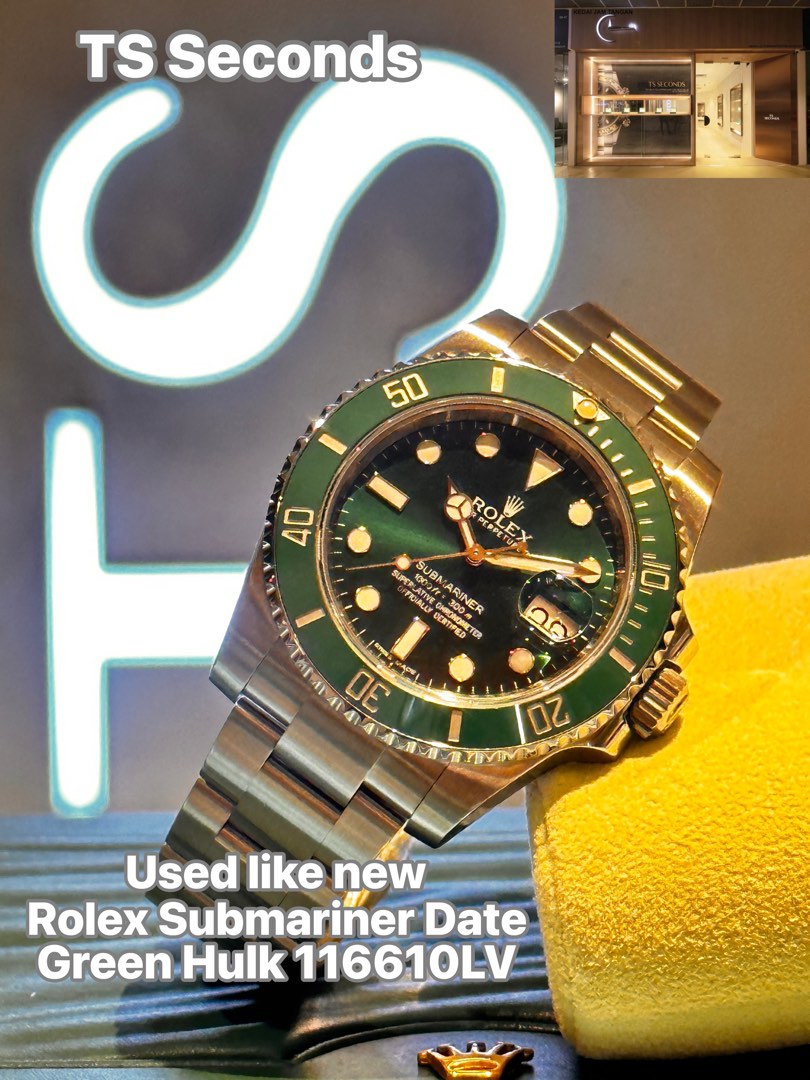 Rolex submariner Date Green hulk 116610LV 40mm Luxury Watches on