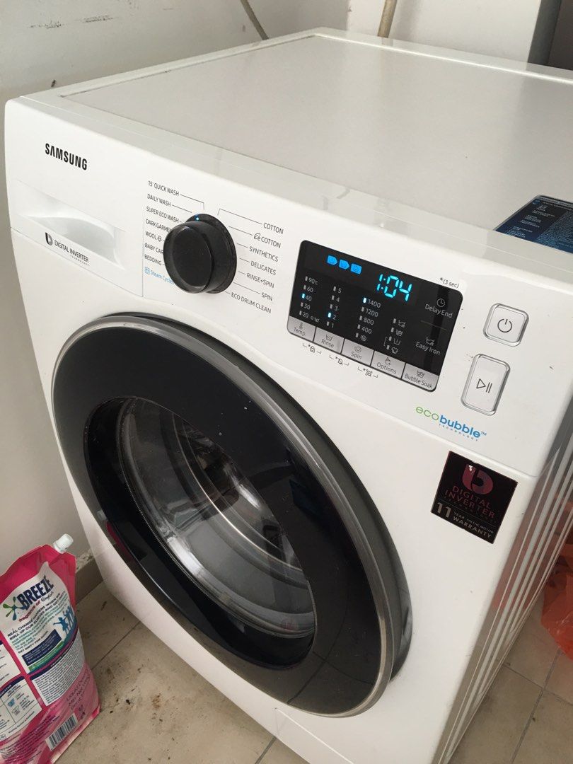 Samsung Digital Inverter Washing Machine 8.0kg, TV & Home Appliances