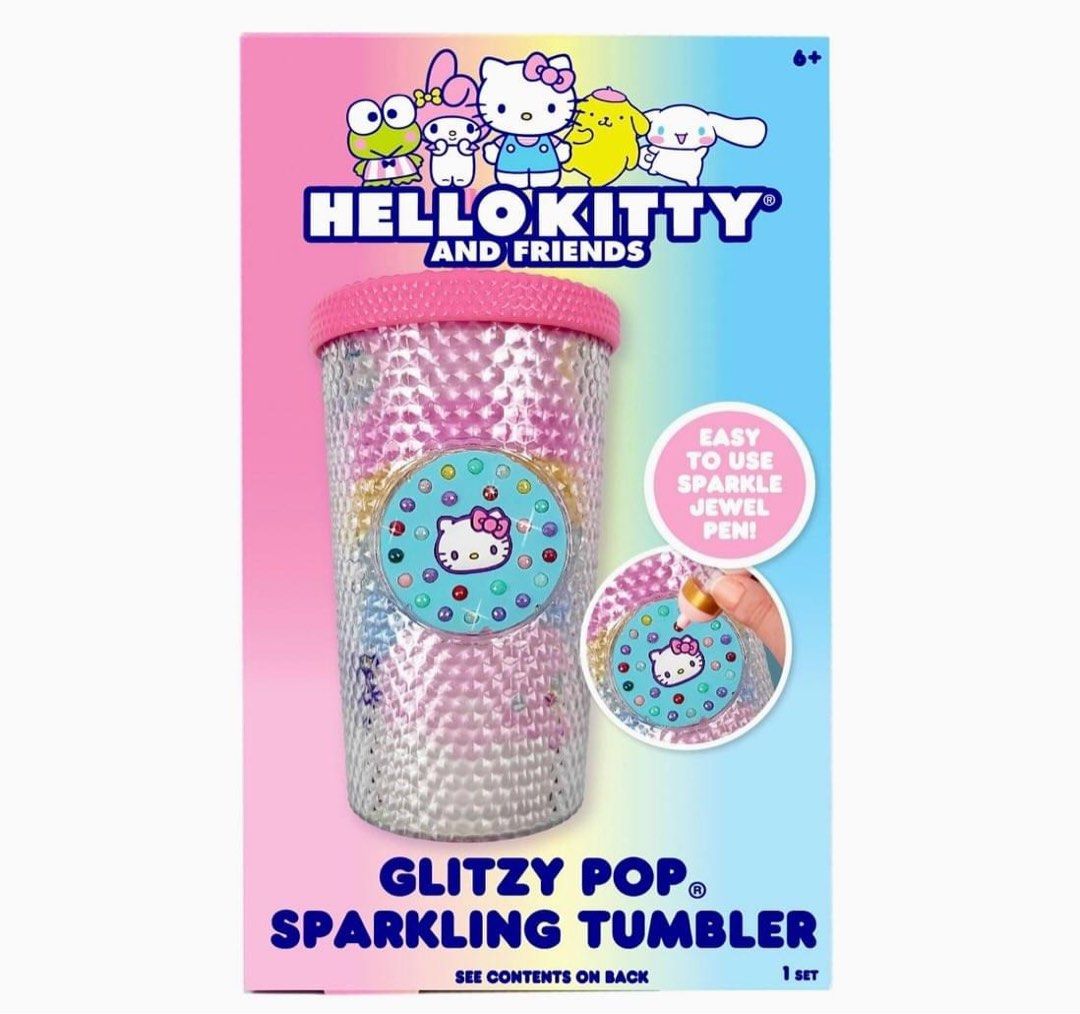 Sanrio Hello Kitty and Friends Glitzy Pop Sparkling Tumbler, Furniture