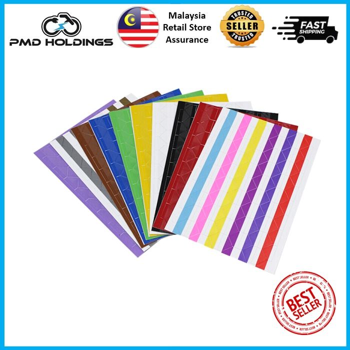 PVC Photo Corners Stickers Clear Rainbow Colors Self Adhesive