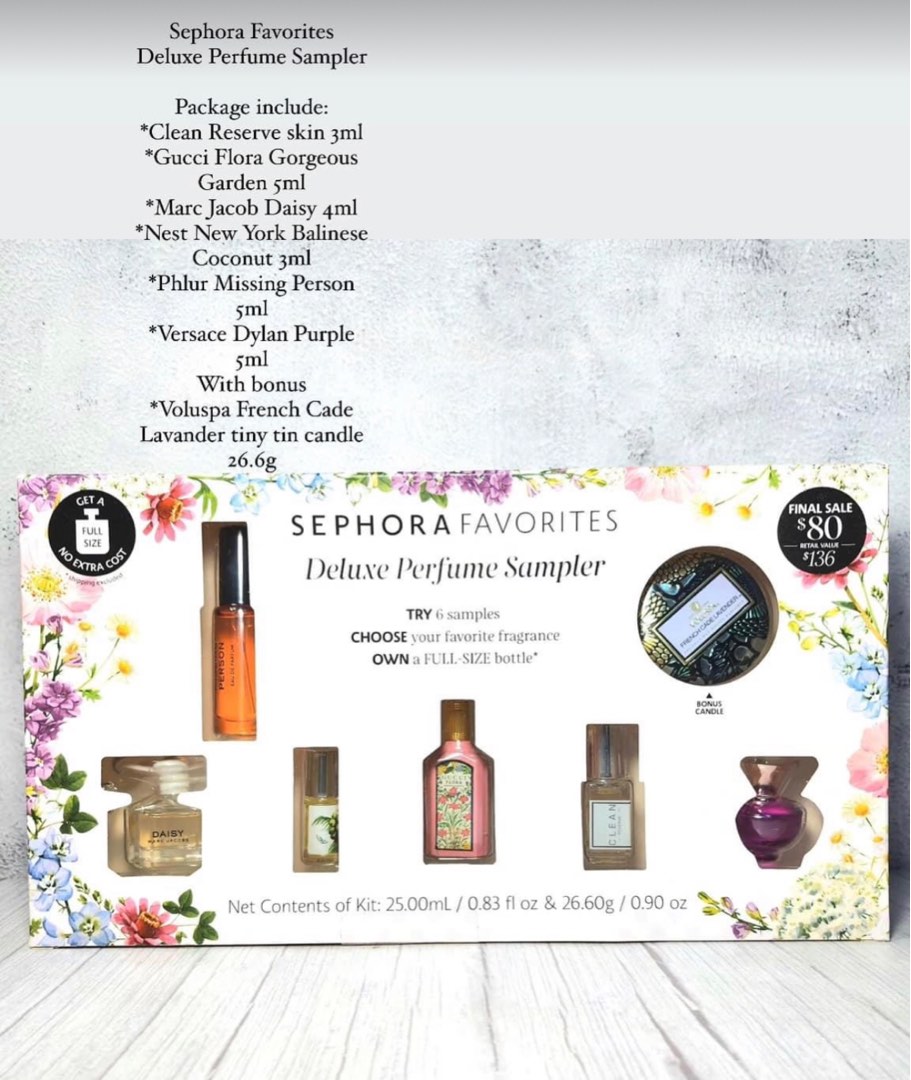 SEPHORA DELUXE PERFUME SAMPLER, Beauty & Personal Care, Fragrance