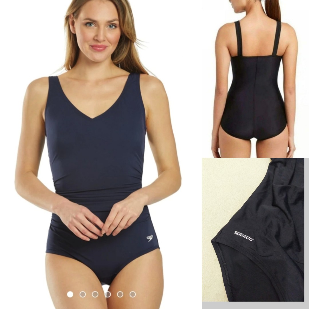 S M Speedo Tummy Control One Piece Swimsuit Womens Fashion