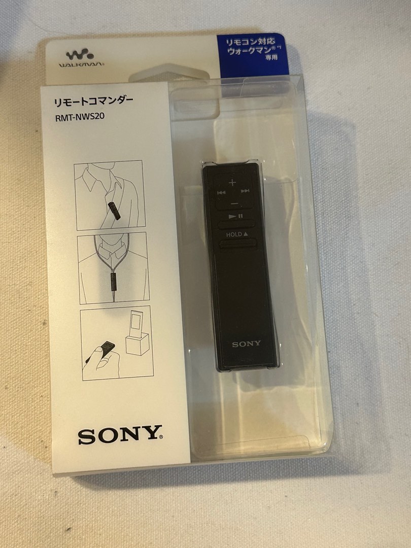 Sony 新舊金磚黑磚原廠專用遙控器： Sony RMT-NWS20, 音響器材, 可攜式