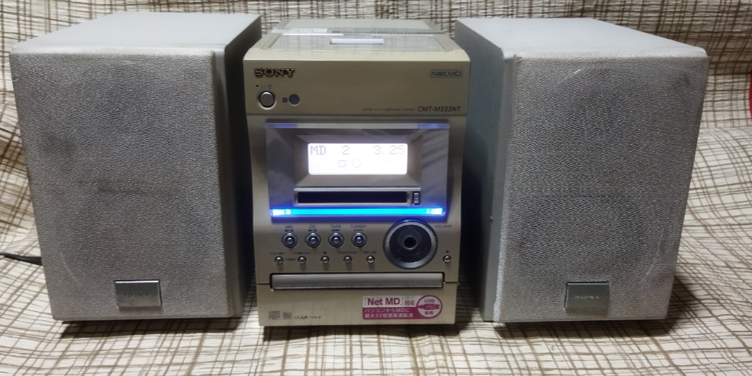 SONY ソニー CMT-M333NT マイクロHiFiコンポシステム CD/MD/カセット/ラジオ(中古品) - その他