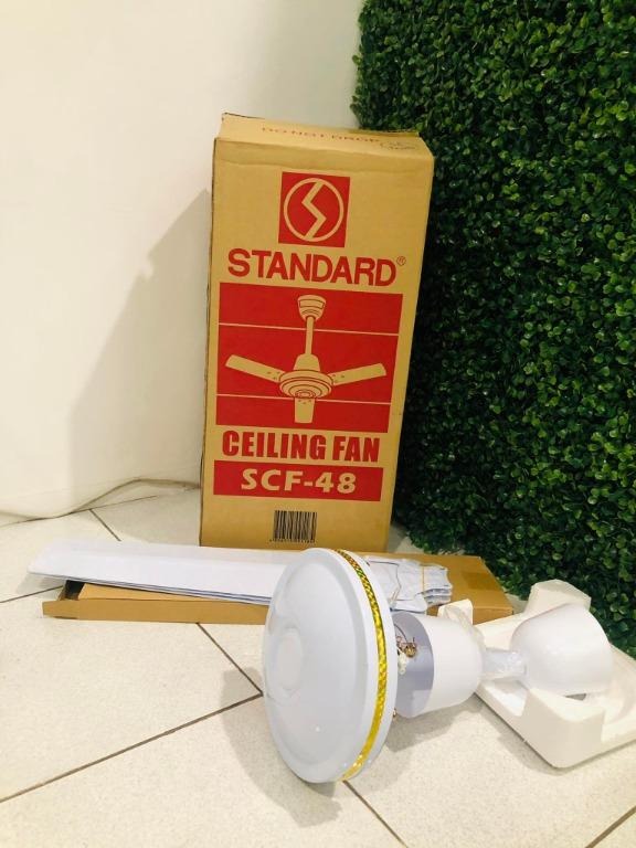 48-Inch Minimalist Straight Blade Ceiling Fan