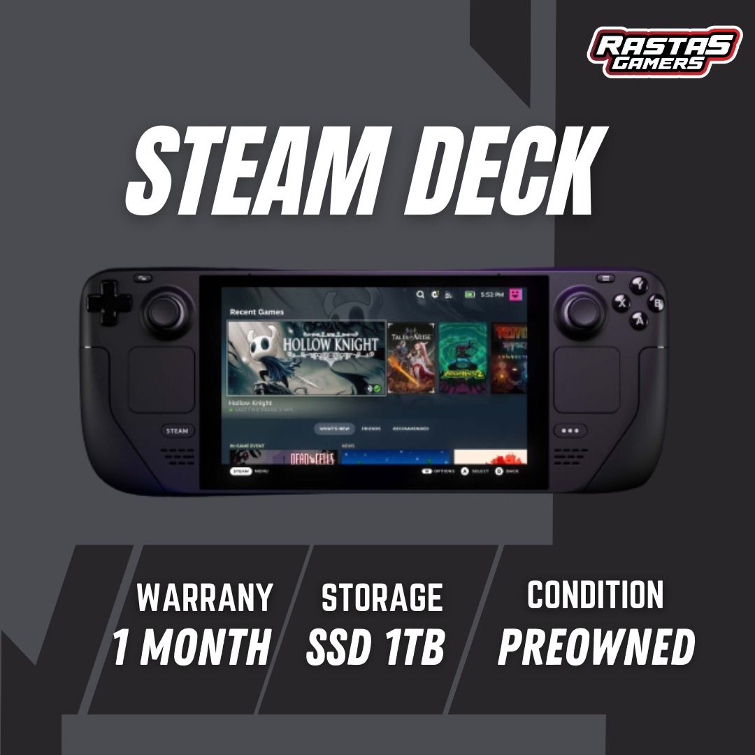 Steam deck ssd 1tb with warranty, Video Gaming, Video Game