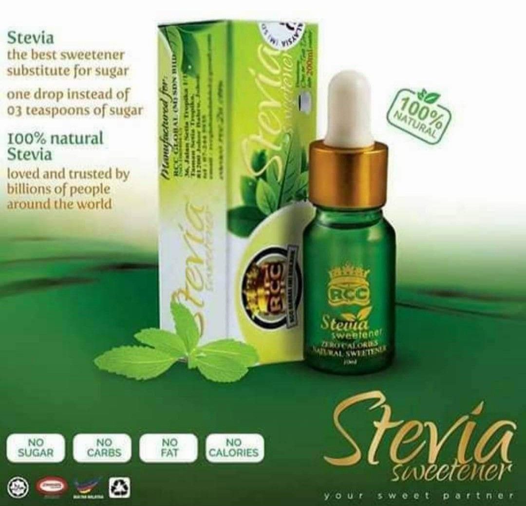 STEVIA RCC SWEETENER 100 ORIGINAL, Health & Nutrition, Health