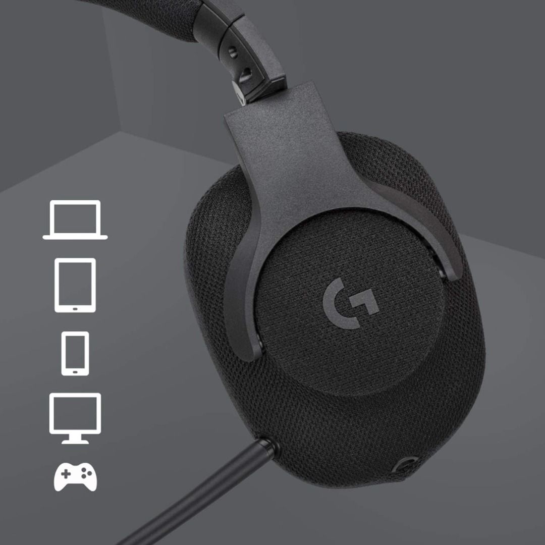 ⭐ 𝐅𝐑𝐄𝐄 𝐃𝐄𝐋𝐈𝐕𝐄𝐑𝐘 ⭐ Logitech G433 Wired Gaming Headset, 7.1  Surround Sound, DTS Headphone:X, Pro-G Transducers, Lightweight, USB/3.5 mm  Audio Jack, PC/Mac/Nintendo Switch/Playstation/XBOX One - Black, Audio,  Headphones & Headsets on Carousell