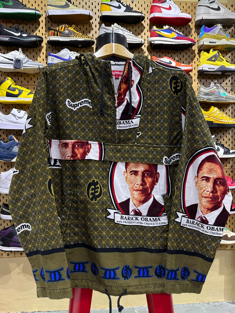 SUPREME ANORAK BARACK OBAMA SS17 Men s Fashion Tops Sets