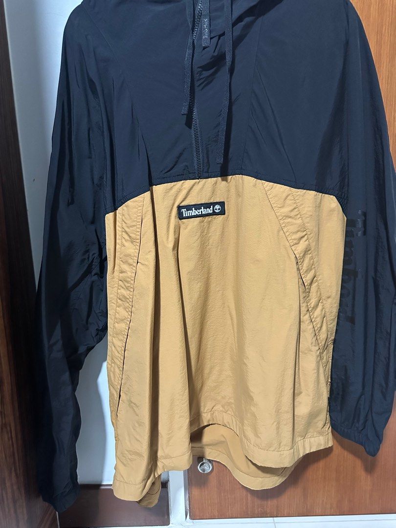 Timberland quarter zip jacket with hoodie Men s Fashion Coats