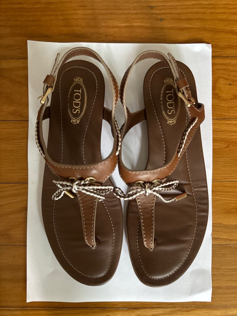 Tod's leather sandals sales