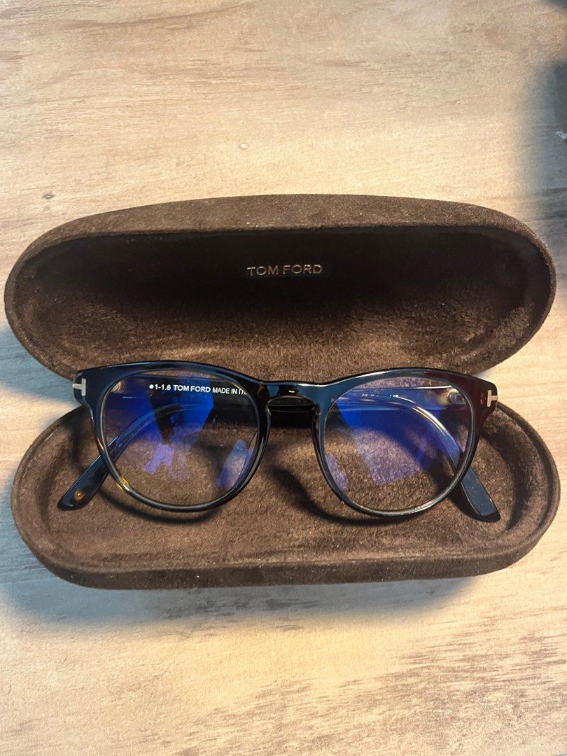 Tom Ford plano glasses with blue light protection, Women's Fashion