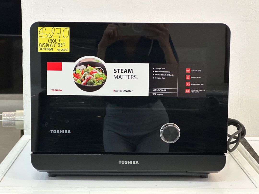 Toshiba MS1-TC20SF(BK) 20L Black Steam Oven - Lion City Company