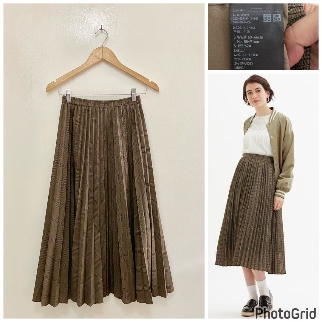 Houndstooth pleated skirt - Women