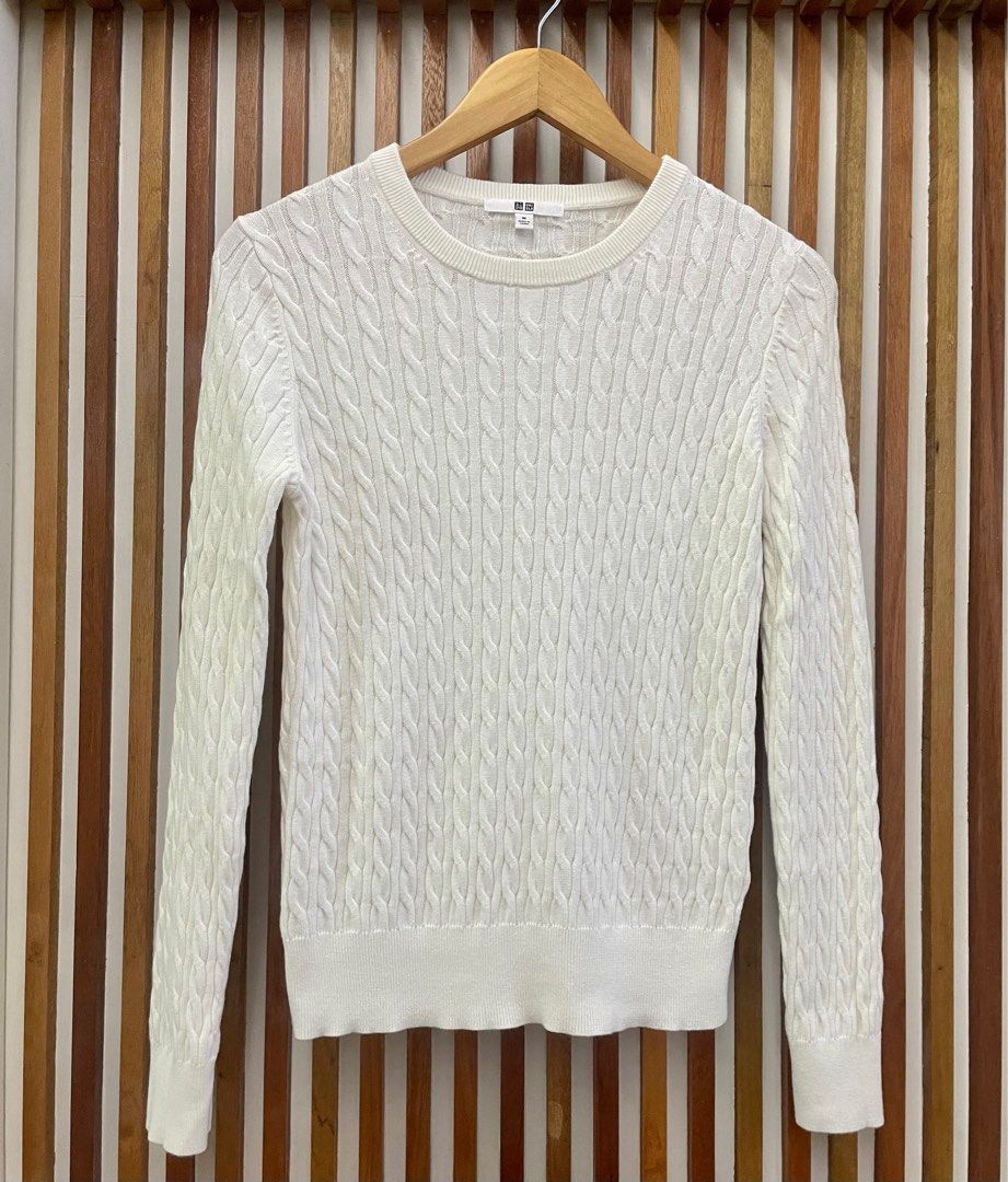 Uniqlo cable knit jumper online