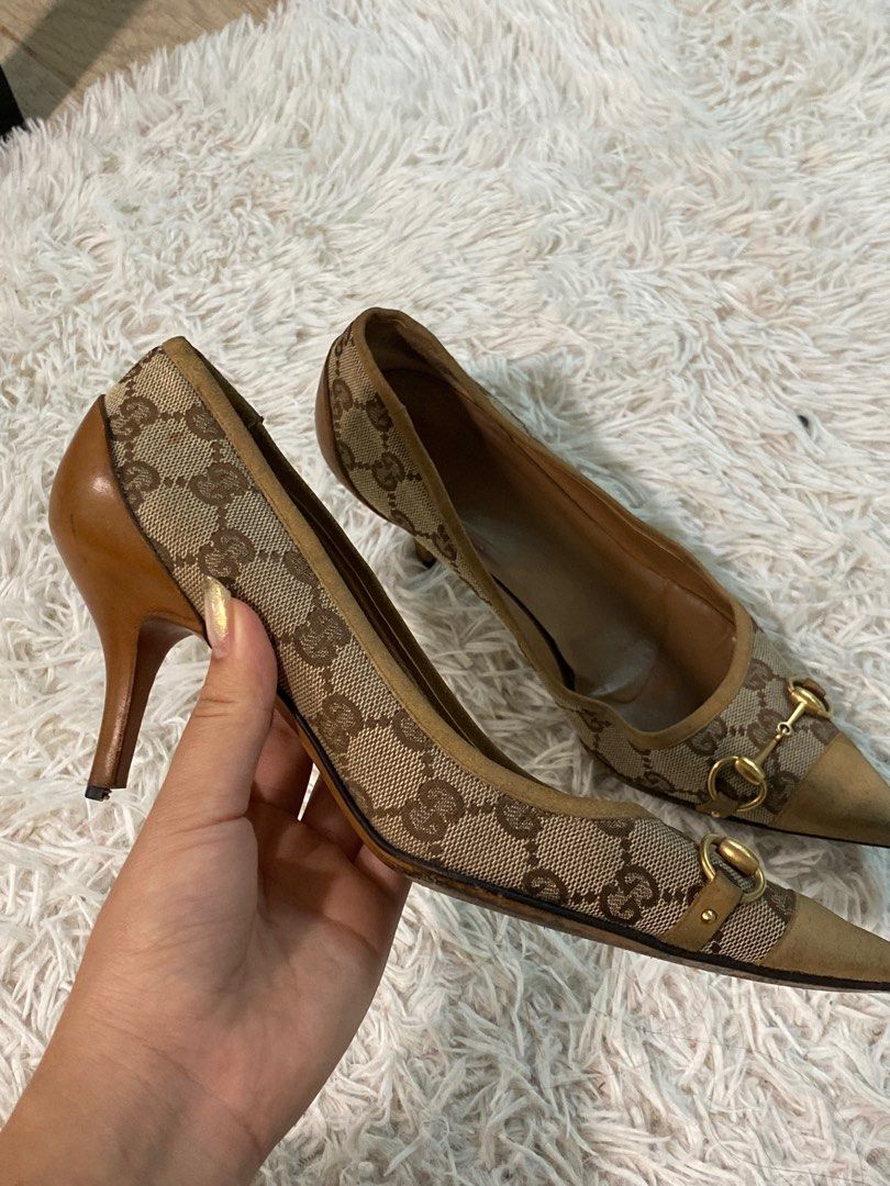 Vintage gucci new arrivals kitten heels