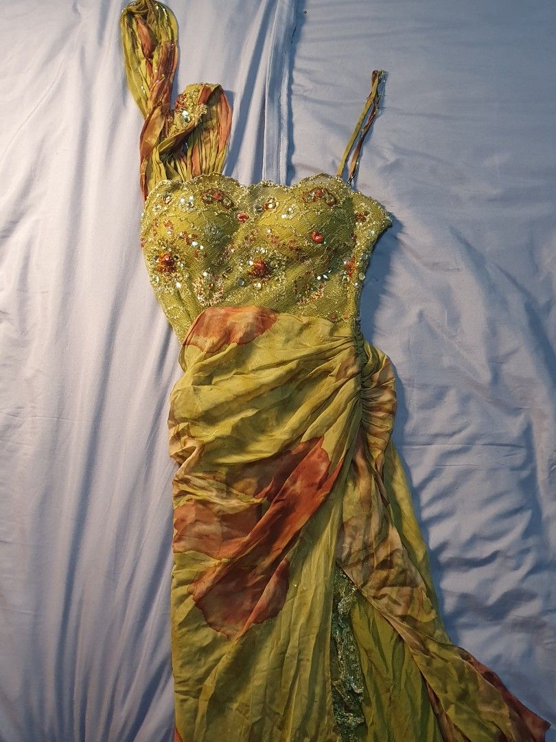 Vintage Italian Maxi Silk Dress Handmade