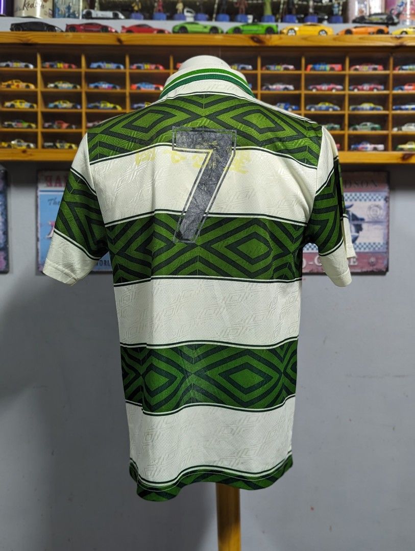 Vintage Umbro 93 Home Celtic Football Template Jersey Sports