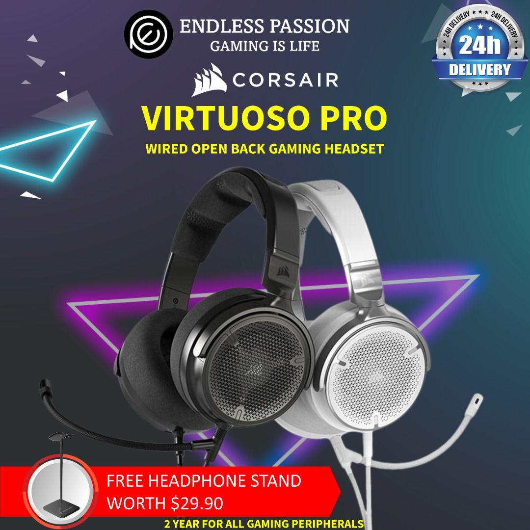 CORSAIR VIRTUOSO PRO Wired Open Back Streaming/Gaming Headset