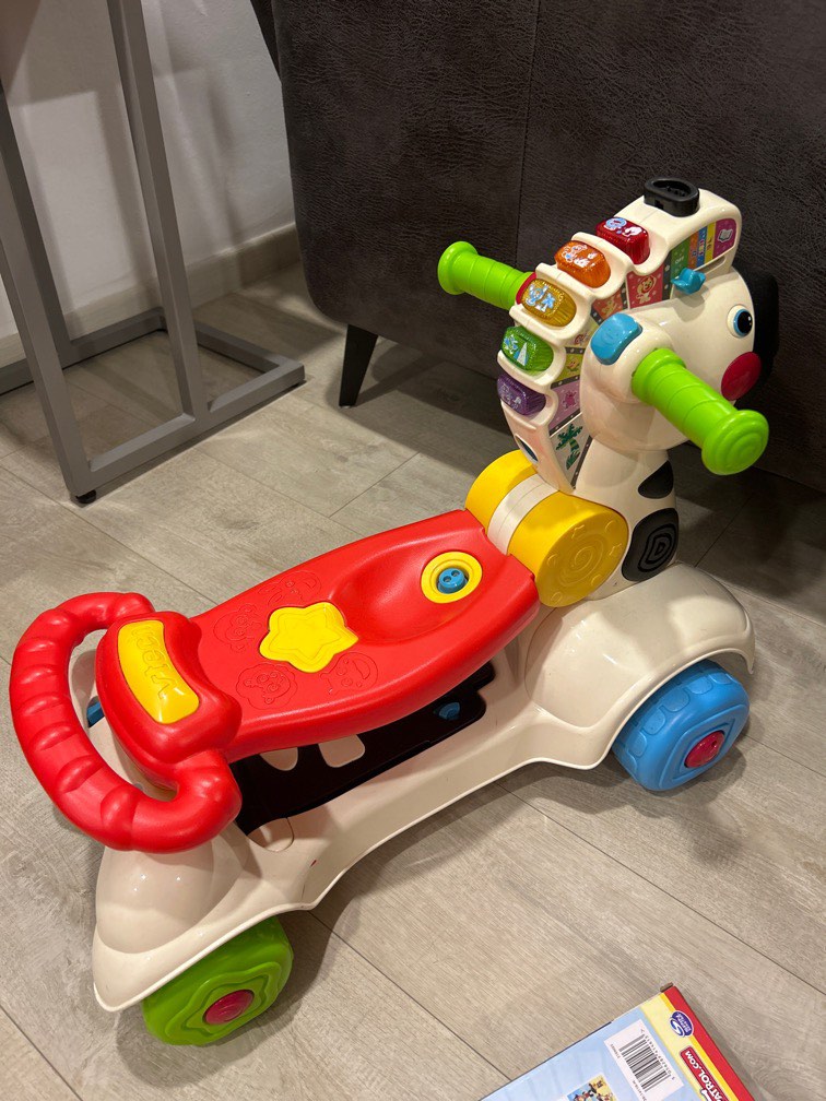 Vtech 3in1 learning zebra scooter, Babies & Kids, Infant Playtime on