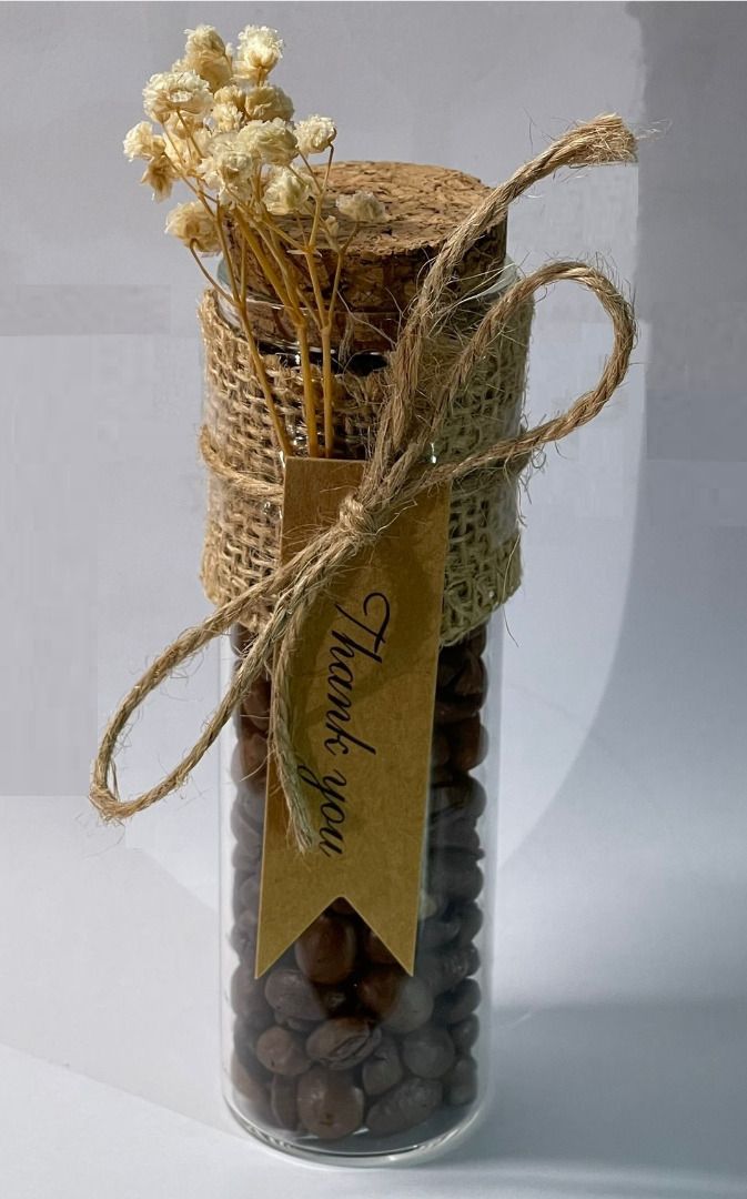 Wedding Doorgifts (Category: Gift Baskets & Hampers) located in Singapore. Submitted by leafaround (Listing ID 1260630708, Image 1). Description: Coffee Bean Tube Advance order for customisation Perfect for wedding favours & doorgifts Drop us an enquiry. Let us know the number of pax and item(s) chosen. Provide us the date of event to check on availability..