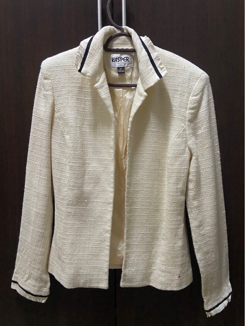 White Blazer Women s Fashion Coats Jackets and Outerwear on