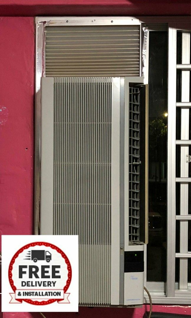 Window Casement Aircon Mitsubishi tiara without draining, TV & Home Appliances, Air Conditioners
