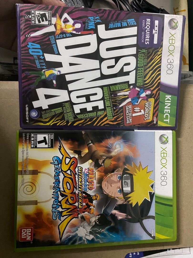 Xbox Just Dance 4 Naruto Ultimate Ninja Storm Generations (Category: Xbox) located in Mandaluyong City. Submitted by trishchua (Listing ID 1260581469, Image 1). Description: Sealed Never Been used RFS: Never got to buy an XBOX 360 900 each 1,700 take all .