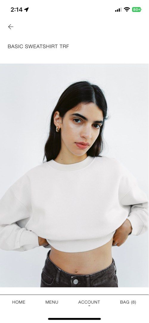Basic sweatshirt trf 2025