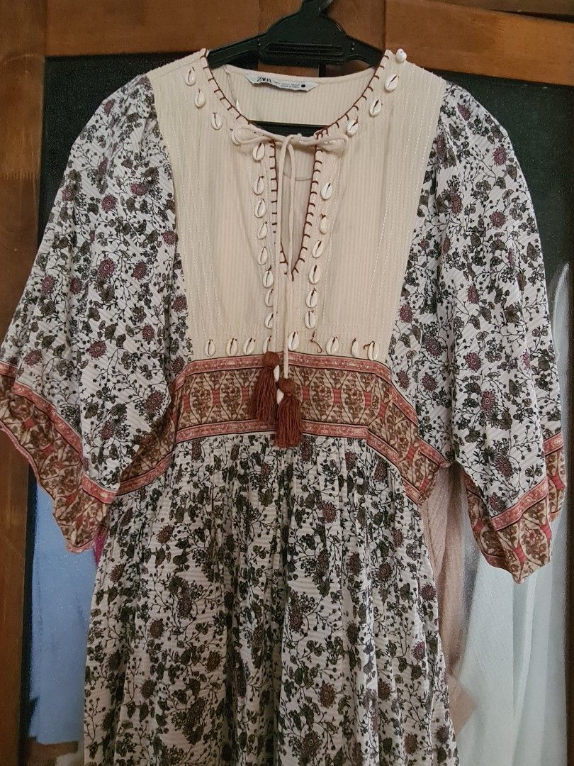 Zara seashell cheap dress
