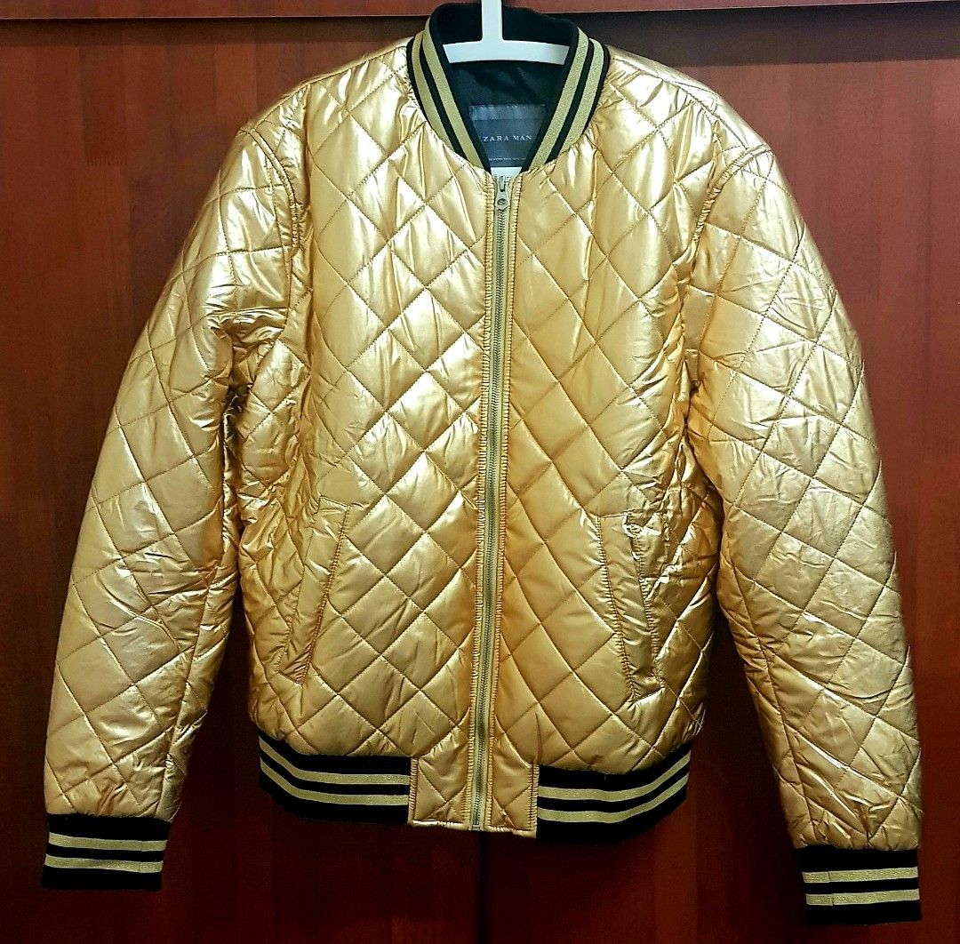 Zara Man Puffer Jacket GOLD