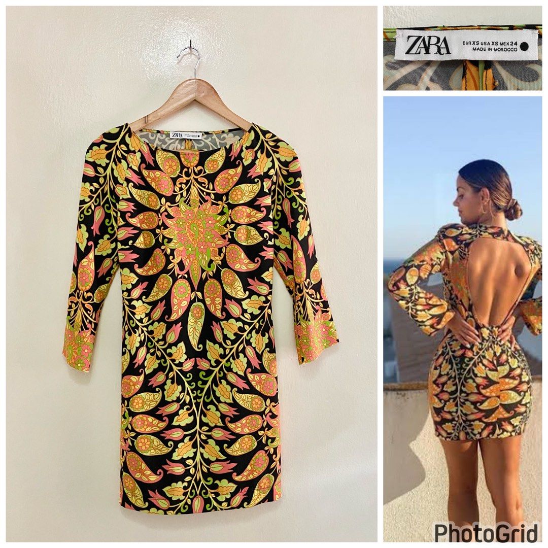 ZARA GEOMETRIC DRESS, Women's Fashion, Dresses & Sets, Dresses on Carousell