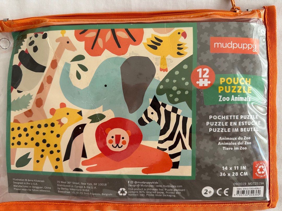 Zoo Animals Pouch Puzzle - Mudpuppy