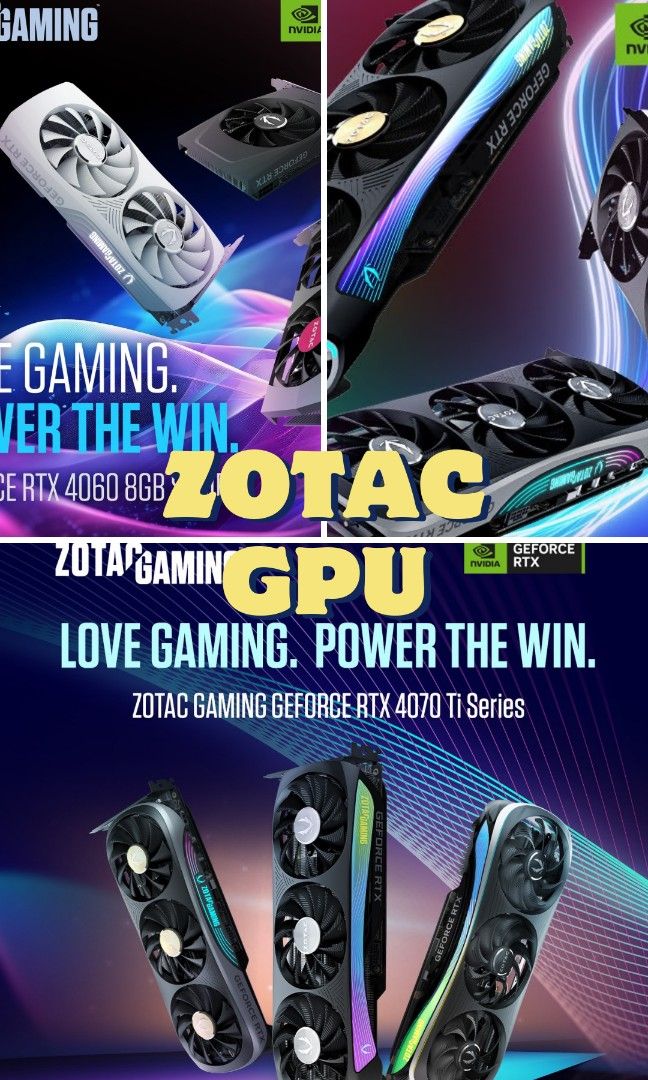 ZOTAC GPU with Local warranty 3+2 [RTX 4090 4080 4070TI 4070 4060TI