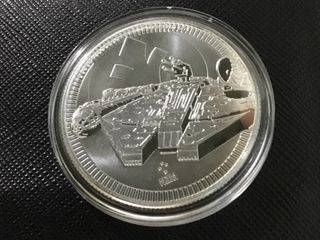 “2021” Millenium Falcon Star Wars silver coin