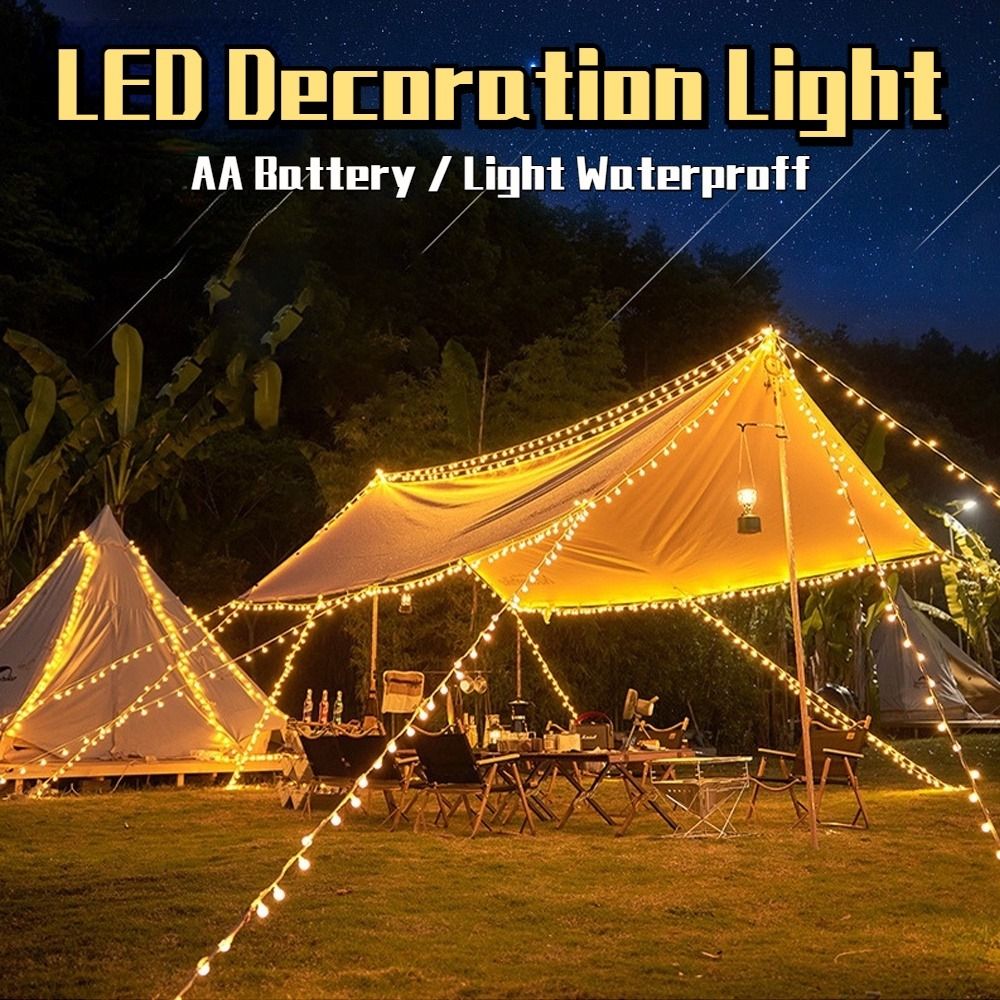 80 LED Matte Ball Light Outdoor Camping 10M String Lights Fairy