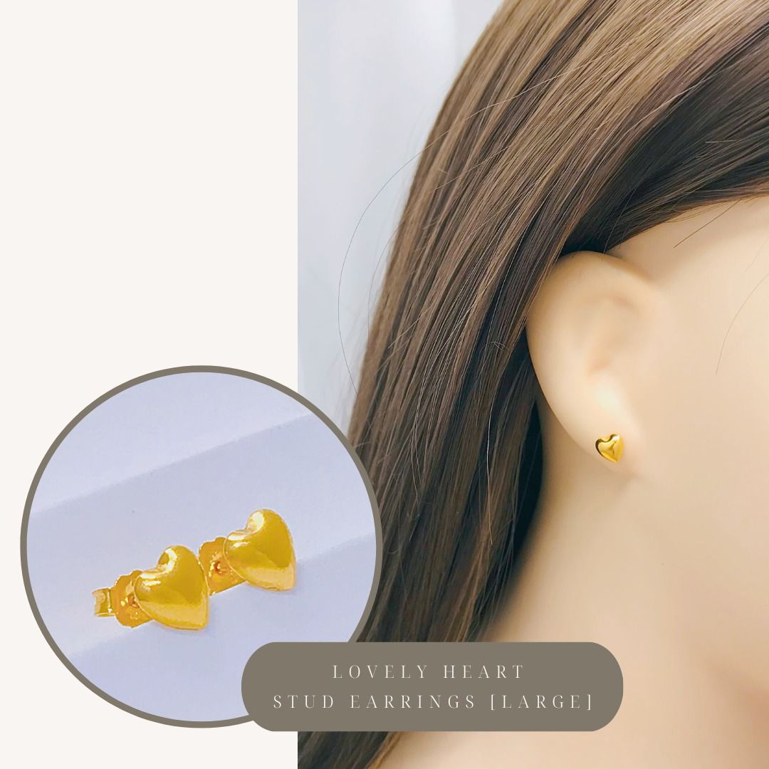 Gold stick earrings top
